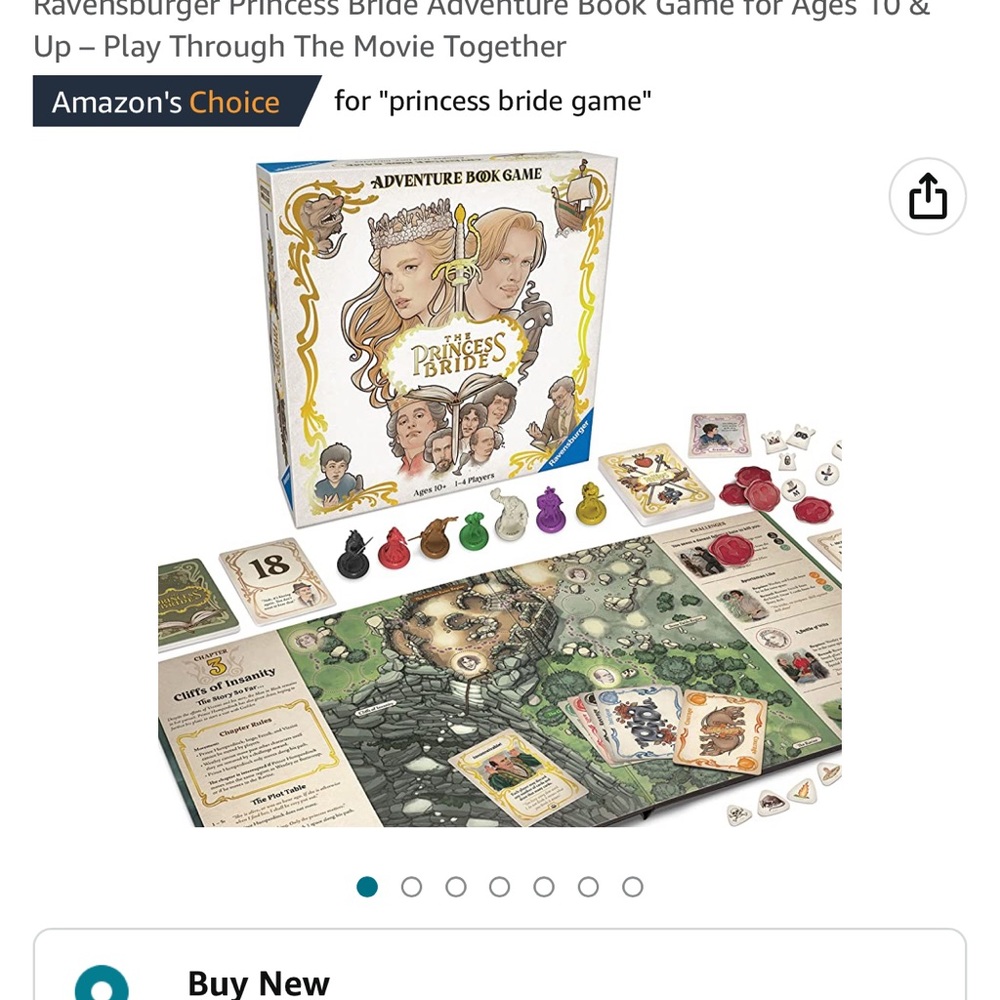 Ravensburger Princess Bride Adventure Book Game New